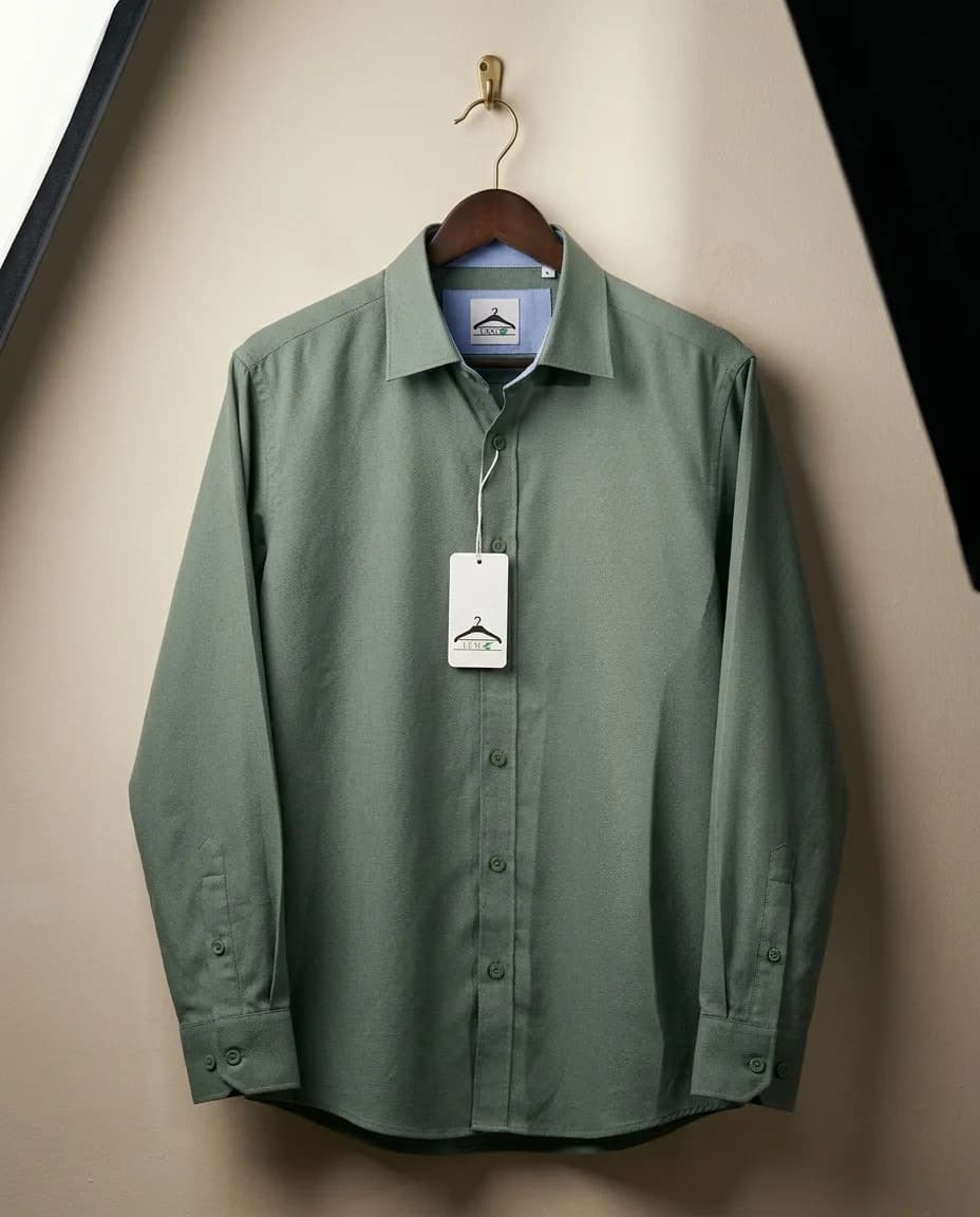 A rack of Leaf Fashion shirts