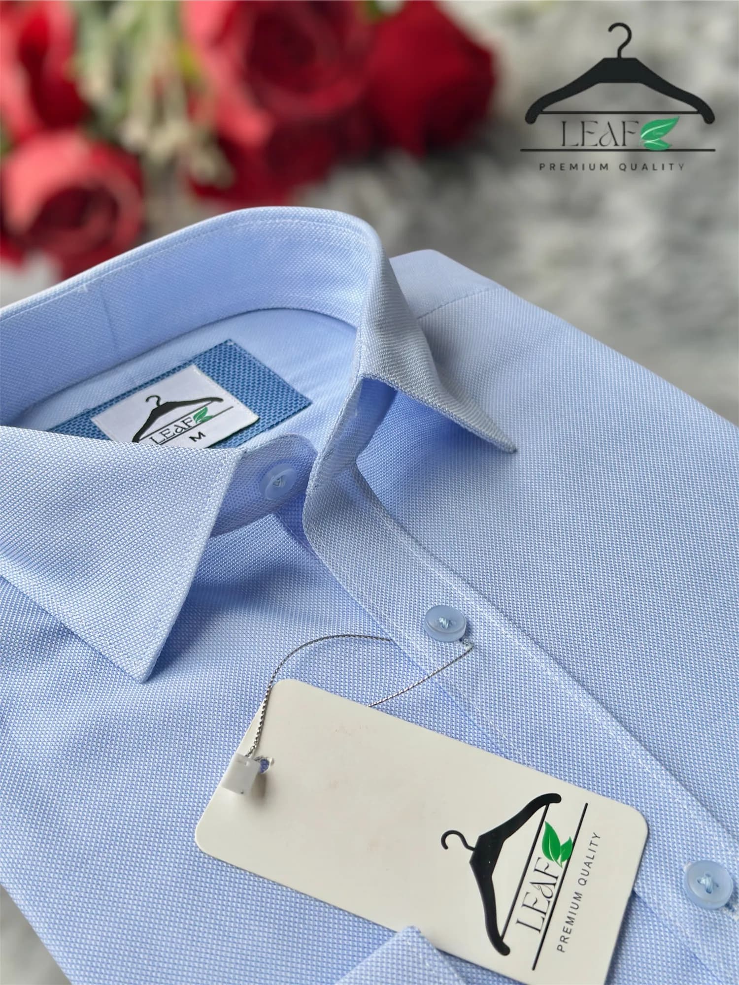 Sky Blue Jacquard Shirt