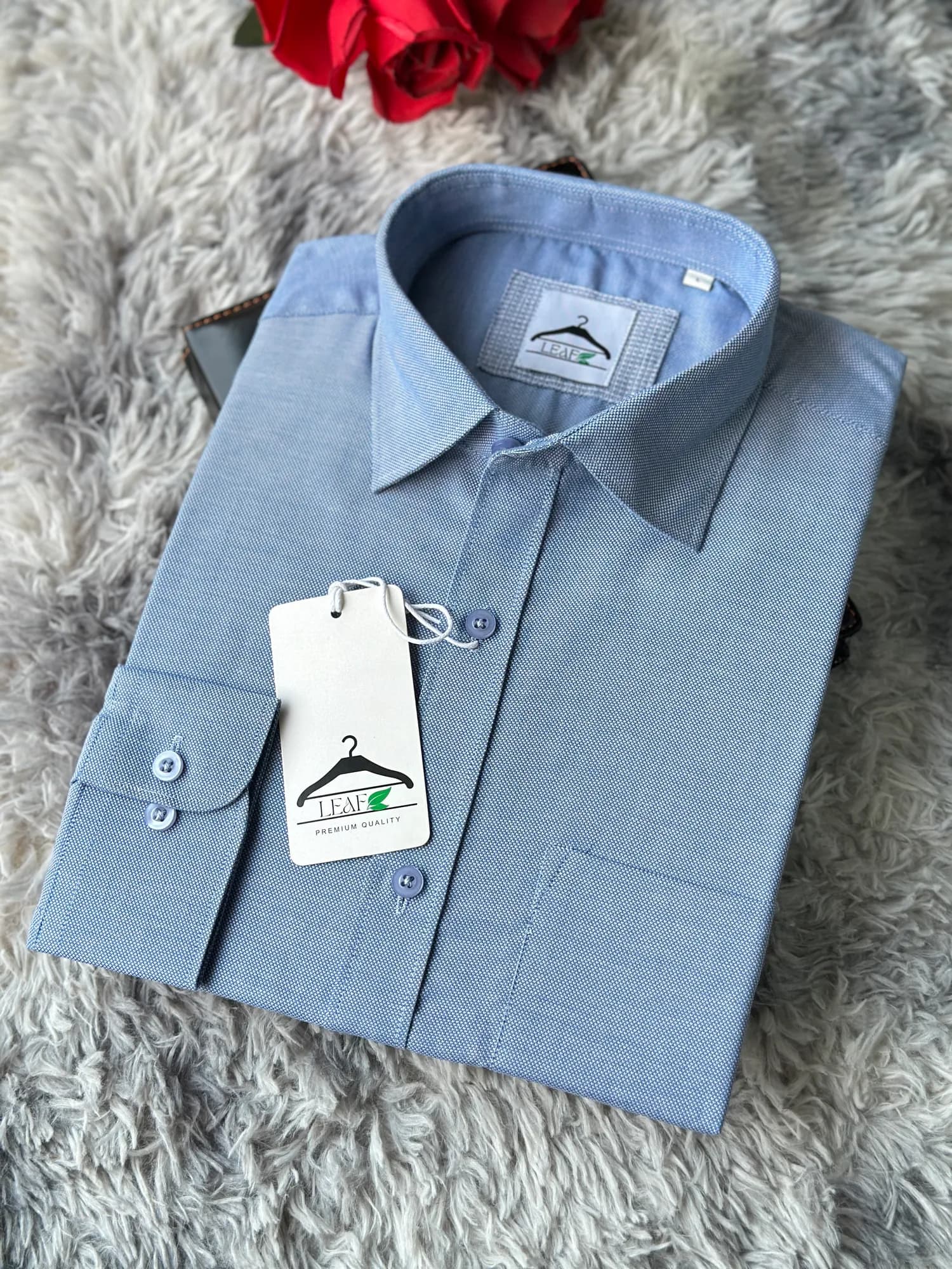 Chambray Blue Shirt — front